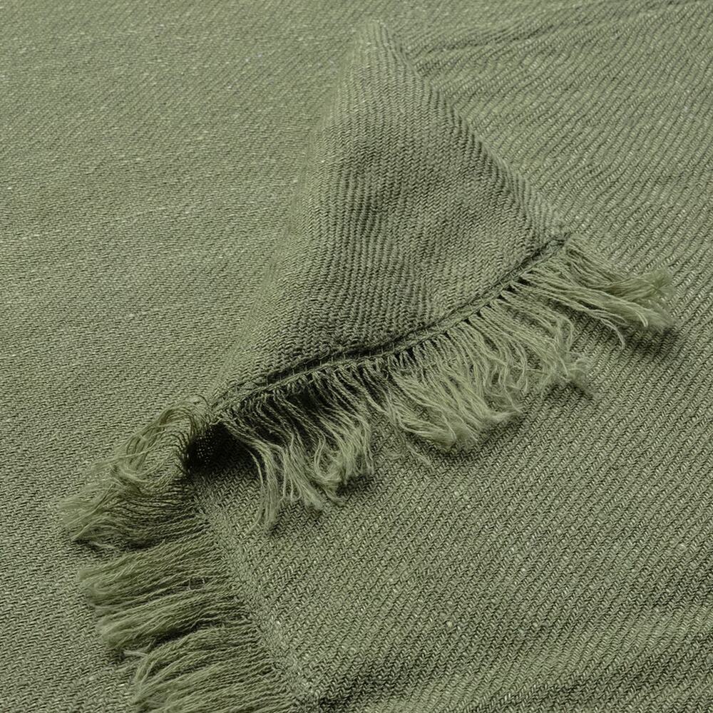 IKEA DYTAG Throw Gray Green 51x67" Linen Blend-NEW - Picture 5 of 6